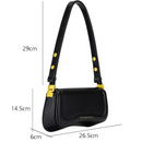 Bolsa shoulder preta romantic crown