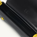 Bolsa shoulder preta romantic crown