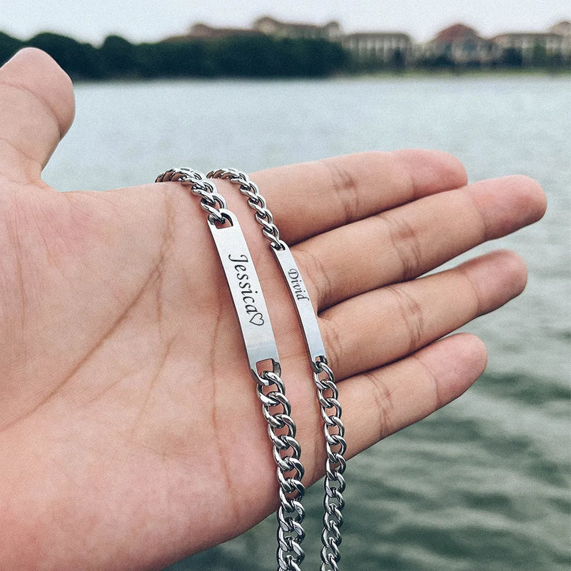 Pulseira de Casal Personalizada com Nome