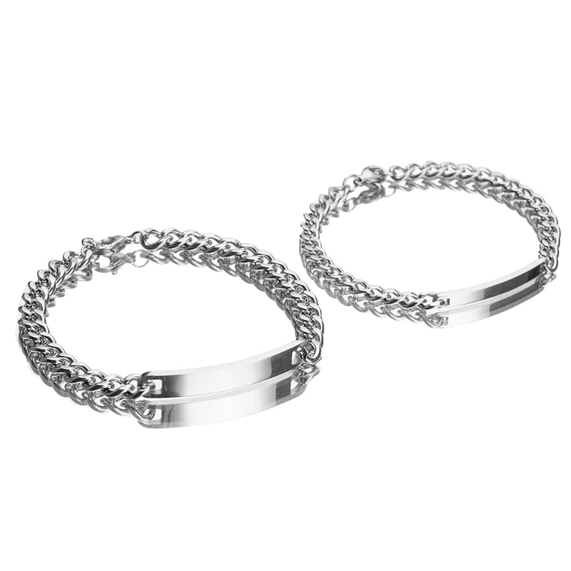 Pulseira de Casal Personalizada com Nome
